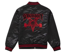 Load image into Gallery viewer, Supreme Thrasher Satin Varsity Jacket (FW21)