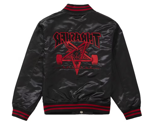 Supreme Thrasher Satin Varsity Jacket (FW21)