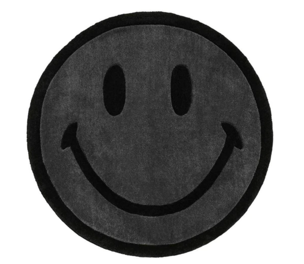 Chinatown Market Monochrome Smiley Rug (2020)
