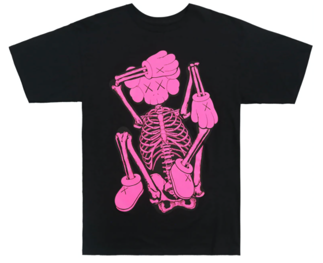 KAWS SKELETON NEW FICTION Tee (FW21) – BJM Exclusives