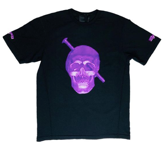 VLONE Purple Skull Screwhead Tee