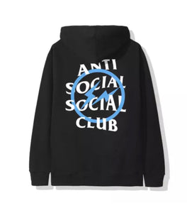 Anti Social Social Club x Fragment Blue Bolt Hoodie