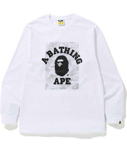BAPE ABC Dot Reflective Camo College L/S Tee (FW19)